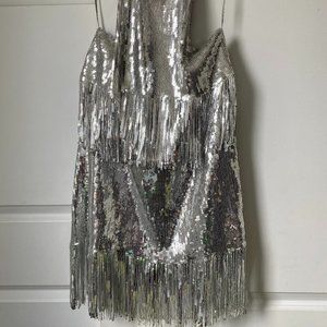 Sequined Halter Party Dress